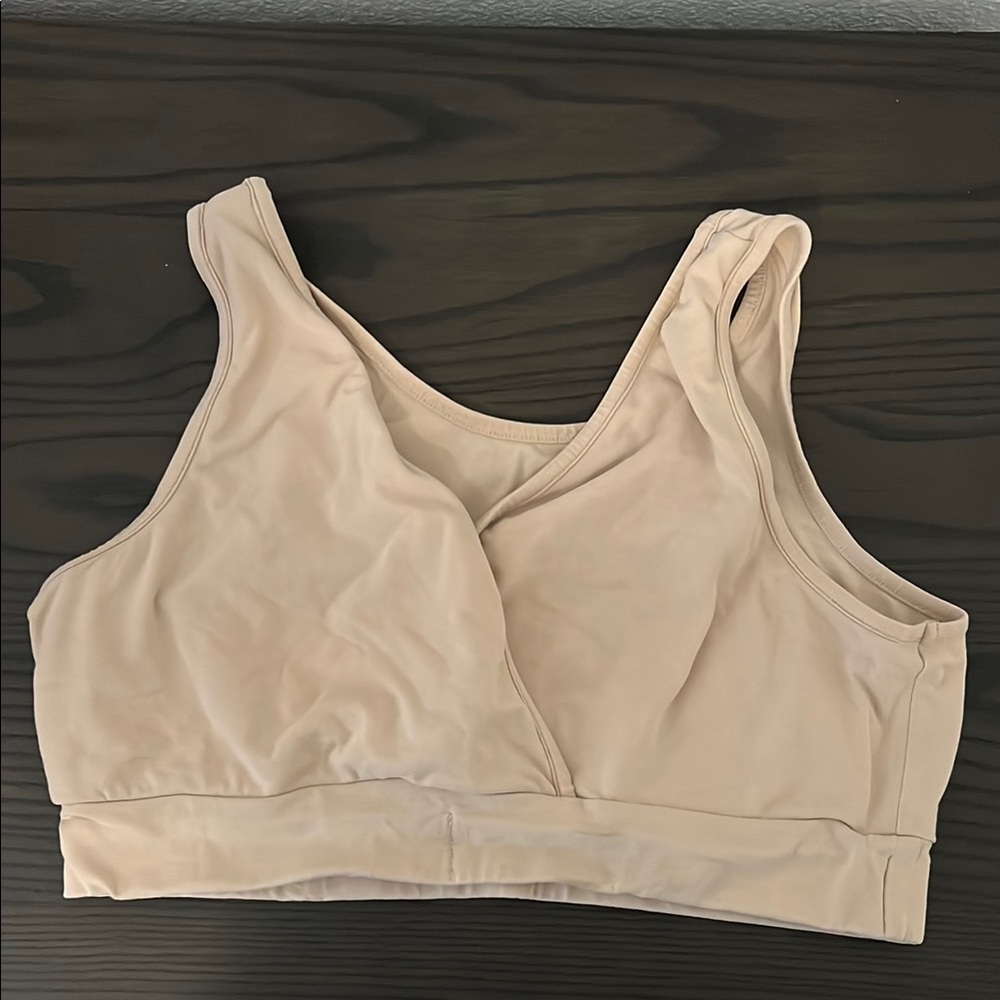Kindred Bravely Organic Cotton crossover nursing bra, Medium Busty